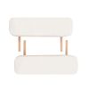 2-Zone Folding Massage Table & Stool Set – 3.9" Thick (White)