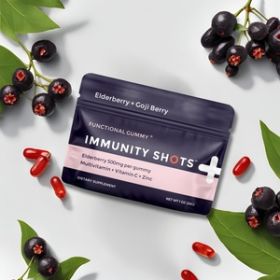Immunity Shots - Elder Berry & Goji Berry Gummy Vitamins 12-Pack
