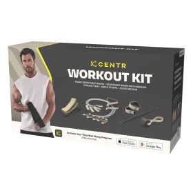 Centr Resistance Bands Home Workout Kit â€“ 14 Piece Fitness Set With Attachments + 3-Month Centr Membership by Chris Hemsworth