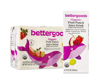 bettergoods Organic 42% Fruit Punch Drink, 6.75 fl oz , 8 Count