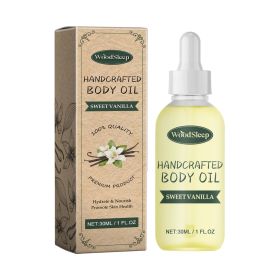 WoodSleep Sweet Vanilla Handcrafted Body Oil, Repair Skin Barrier To Relieve Dry Itchy Red Moist Hydrating Essence Oil