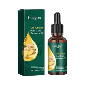 Hoegoa Old Ginger Hair Care Essence Oil, Moisturize Hair Roots Repair Frizzy Knot Supple Strong Thick Hair