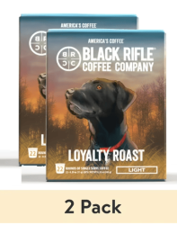 (2 pack) Black Rifle Coffee Company Loyal Spirit Keurig K-Cup Pods, Light Roast, 22 Ct