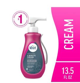 Veet Professional Hair Removal Cream, 2 Minute Body Hair Remover For Women, Sensitive Skin, 13.5 FL OZ
