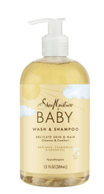 SheaMoisture Raw Shea, Chamomile and Argan Oil Baby Wash and Shampoo, 13 oz