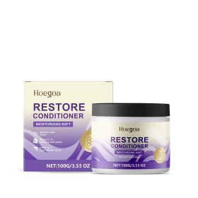 Hoegoa Leave-In Repair Curl Mask Nourishes Frizzy Hair For Natural Curls Repair Voluminous Shine Lasting Styling Cream