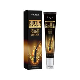 Hoegoa Biotin Hair Growth Roll On Massage Essence, Strong Hair Nourishing Hair Root Repair Dry Hair Essence