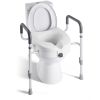 VEVOR Raised Toilet Seat with Arms, 350 lbs Capacity, 5-Inch Lift Height & Adjustable Width