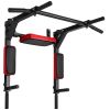 Multifunctional Pull Up Bar, Wall Mounted Chin Up Bar Dip Station for Home Gym, Heavy Duty Steel Upper Body Workout Pull Ups