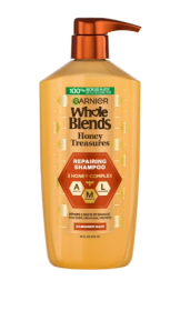 Garnier Whole Blends Honey Treasures Repairing Shampoo for Dry, Damaged Hair, 28 fl oz