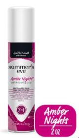 Summer's Eve Feminine Deodorant Freshening Spray, Amber Nights