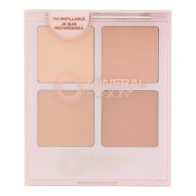 Mineral Fusion Indulgence Refillable Concealer Palette – 4 Shade Vegan Concealer Compact | 0.21 oz