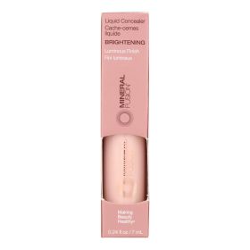 Mineral Fusion Brightening Liquid Concealer – Lightweight Vegan Concealer with Jojoba & Shea Butter | 0.24 fl oz
