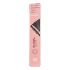 Mineral Fusion So Classy Volume Mascara – Black | Volumizing Mascara with Castor Oil & Argan Oil | 0.3 fl oz