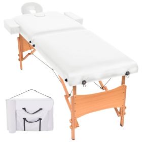 3.9"  Thick White Folding Massage Table