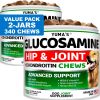 Made in USA - 2 Pack Glucosamine for Dogs With Chondroitin Joint Pain Relief