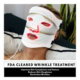 FDA CLEARED LIGHT THERAPY MASK FOR WRINKLES, ANTI-AGEING AND ACNE