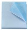 Disposable Stretcher Sheets 40 X 72. Pack of 50 Disposable Bed Sheets 40x72 Blue Bed Covers Tissue/Poly Table Sheets for Hospitals, Salons, Spa Clubs,