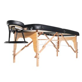 VEVOR Professional Wide Massage Table 30" W, Heavy Duty Folding Massage Table, 8-Level Height Adjustable Facial Salon Tattoo Bed, Portable Spa Table w