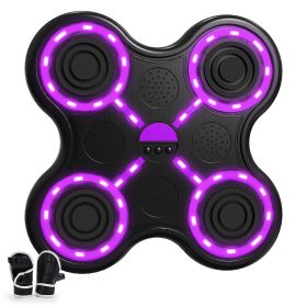 Four key boxing target-black body-black keys-purple light-black eva