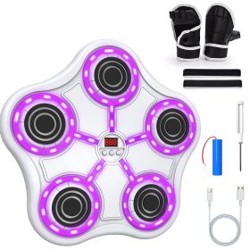 Five key boxing target-white body-white keys-purple light-black eva