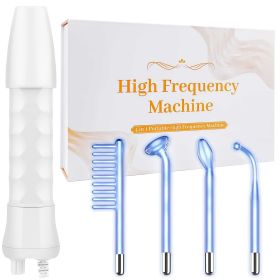 High Frequency Wand 'C Violet Portable Skin Therapy Machine for Anti-Aging - Skin Tightening - Wrinkle Reducing - Dark Circles - 4 in 1