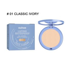 OUHOE(Classic ivory color) Setting Powder, Immaculate Lasting Makeup Is Not Easy To Makeup Powder Natural Light Breathable Setting Powder