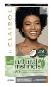 Clairol Natural Instincts Demi-Permanent Hair Color Crème 2 Black, 1 Application