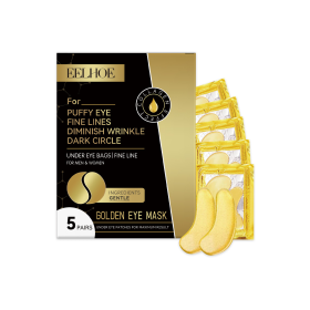 EELHOE Gold Firming Eye Mask Lightens Fine Lines & Dark Circles, Moisturizes & Firms The Skin Around The Eyes