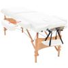 3.9"  Thick White Folding Massage Table