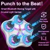 Five key boxing target-white body-white keys-purple light-black eva