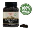 Pride of India – Black Peppercorn Whole – Gourmet & Culinary Spice – Full Bodied, Dried & Flavorful – Preservatives & Gluten Free – 8 oz. Medium Dual