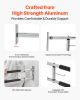 VEVOR Toilet Safety Rail, 30 Inch U-Shaped Handicap Grab Bar, Foldable Senior Safety Pole, Flip Up Toilet Grab Bars with Anti-Slip Handle