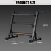 1100 LB Capacity Heavy Duty Steel Rack: 3-Tier Storage for Adjustable Dumbbells (5-45 lbs) - Perfect Home Gym Organizer.