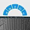 Vibration Plate Exercise Machine, Whole Body Fitness Platform for Lymphatic Drainage, Vibrating Shaker Board with 120 Speed Levels, Weight Loss and Fa