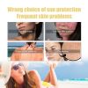 EELHOE Rose UV Protection Cream, Outdoor UV Brightening Skin Portable Dry Oil Protective Cream