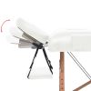3.9"  Thick White Folding Massage Table