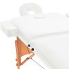 3.9"  Thick White Folding Massage Table