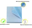 Disposable Stretcher Sheets 40 X 72. Pack of 50 Disposable Bed Sheets 40x72 Blue Bed Covers Tissue/Poly Table Sheets for Hospitals, Salons, Spa Clubs,