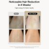 IPL Hair Removal 3 in 1 Permanent Painless Epilator 900,000 Flashes and 5 Energy Gears Laser Hair Remover Electric Epilator with Touch LCD for Body, F