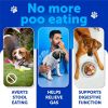 No Poo Chews for Dogs Puppy Coprophagia Stool Eating Deterrent Prevent Dog from Eating Poop Stop Eating Poop Treats with Probiotics & Enzymes Immune D