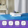 Blue Disposable Massage Table Sheets, 82.6 x 35.4 x 7.8 Inches. Pack of 10 Disposable Bed Sheets for Massage Table with Elastic Band. Waterproof CPE T