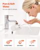 Skincare Water Filter Bathroom Sink Faucet Purifier for Skin White + Gold