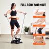 Stair Stepper, Mini Stepper for Exercise at Home, Hydraulic Fitness Twist Stepper with Resistance Bands, Full Body Workout Cardio Equipment, Stair Cli