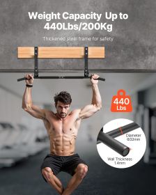 VEVOR Joist Mount Pull-Up Bar – 42" Multi-Grip Ceiling-Mounted Strength Trainer (440 lb Capacity)