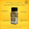 Pride of India – Yellow Mustard Seed Whole – Pungent & Aromatic – Gourmet Indian Spice – Add in Salads/Dressings/Chicken/ Meat/Pickles – Easy to Use –