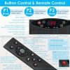 Vibration Exercise Machine Vibrating Plate Platform Whole Body Fitness Vibration Workout Equipment with 120 Speeds 1-20Mins Timer Resistant Bands Remo