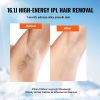 VEVOR IPL Hair Removal, Permanent Hair Removal with Ice Cooling System for Women Men, Auto/Manual Modes & 5 Levels, Painless At-Home Hair Removal Devi