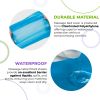 Blue Disposable Massage Table Sheets, 82.6 x 35.4 x 7.8 Inches. Pack of 10 Disposable Bed Sheets for Massage Table with Elastic Band. Waterproof CPE T