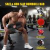 90LB 4-in-1 Adjustable Dumbbell Set â€“ Converts to Barbell, Kettlebell & Push-Up Stands w/ Interchangeable Plates & Non-Slip Grips